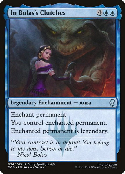 In Bolas's Clutches - Dominaria Magic: The Gathering trading card