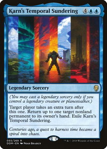 Karn's Temporal Sundering - Dominaria (DOM) #55 - Rare Magic: The Gathering Trading Card