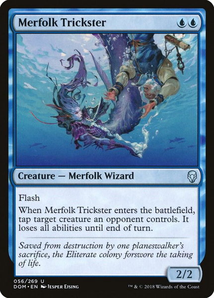 Merfolk Trickster - Dominaria Magic: The Gathering trading card
