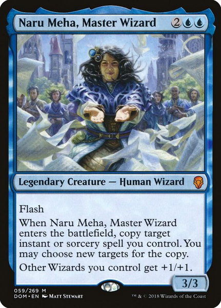 Naru Meha, Master Wizard - Dominaria Magic: The Gathering trading card