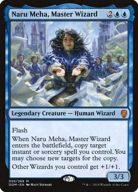 Naru Meha, Master Wizard - Dominaria Magic: The Gathering trading card