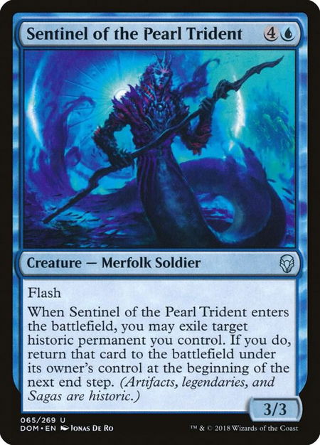 Sentinel of the Pearl Trident - Dominaria Magic: The Gathering trading card