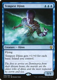Tempest Djinn - Dominaria (DOM) #68 - Rare Magic: The Gathering Trading Card