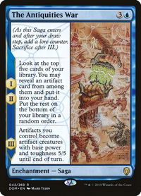 The Antiquities War - Dominaria (DOM) #42 - Rare Magic: The Gathering Trading Card
