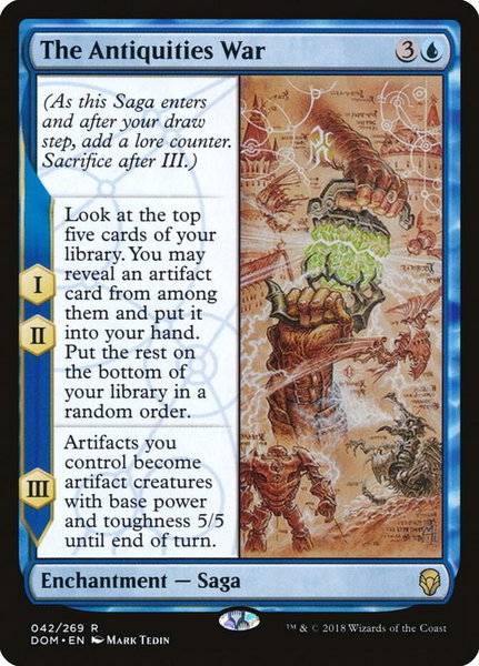 The Antiquities War - Dominaria Magic: The Gathering trading card
