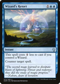 Wizard's Retort - Dominaria (DOM) #75 - Uncommon Magic: The Gathering Trading Card