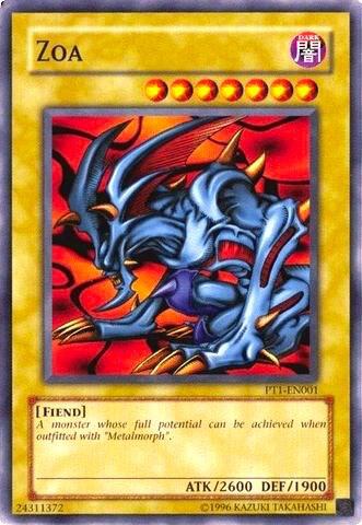 Zoa - Pharaoh Tour Promos YuGiOh trading card