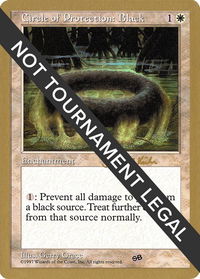 Circle of Protection: Black - 1997 Janosch Kuhn (5ED) (SB) - World Championship Decks (WCD) #jk17sb - Special Magic: The Gathering Trading Card