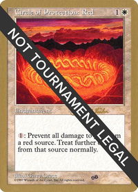Circle of Protection: Red - 1997 Janosch Kuhn (5ED) (SB) - World Championship Decks (WCD) #jk20sb - Special Magic: The Gathering Trading Card