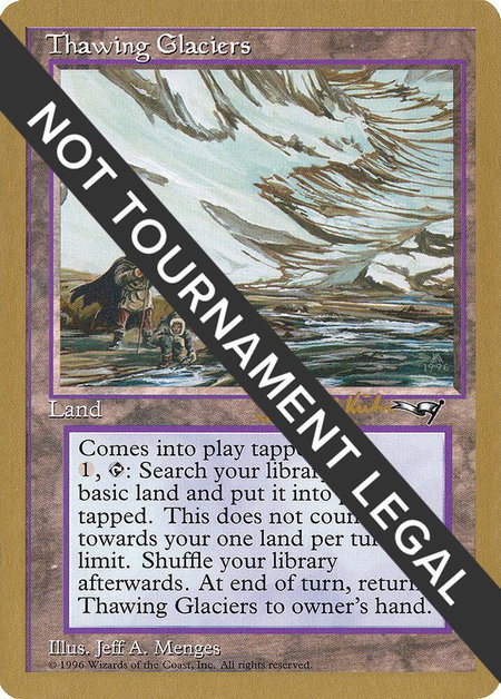 Thawing Glaciers - 1997 Janosch Kuhn (ALL) trading card from World Championship Decks Thawing Glaciers - 1997 Janosch Kuhn (ALL) - World Championship Decks Magic: The Gathering trading card