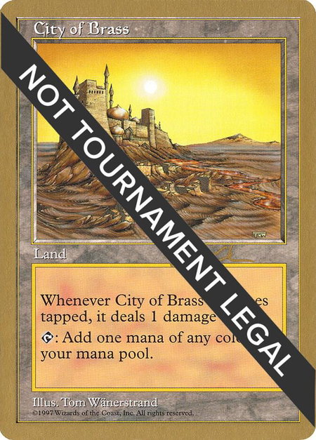 City of Brass - 1997 Paul McCabe (5ED) - World Championship Decks Magic: The Gathering trading card