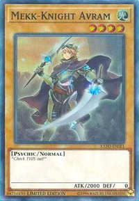 Mekk-Knight Avram - Extreme Force (EXFO) #EXFO-ENSE1 - Super Rare YuGiOh Trading Card