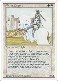 White Knight - Revised Edition (3ED) #44 - Uncommon Magic: The Gathering Trading Card