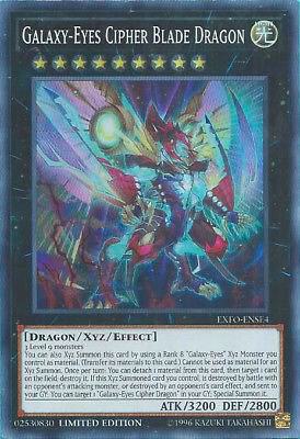 Galaxy-Eyes Cipher Blade Dragon trading card from Extreme Force Galaxy-Eyes Cipher Blade Dragon - Extreme Force YuGiOh trading card