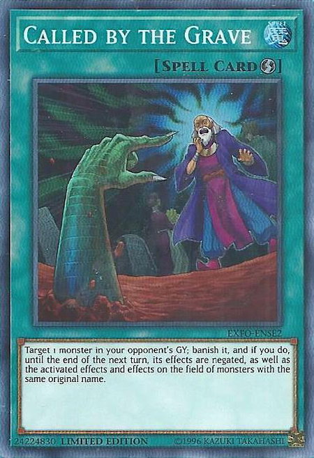 Called by the Grave trading card from Extreme Force Called by the Grave - Extreme Force YuGiOh trading card