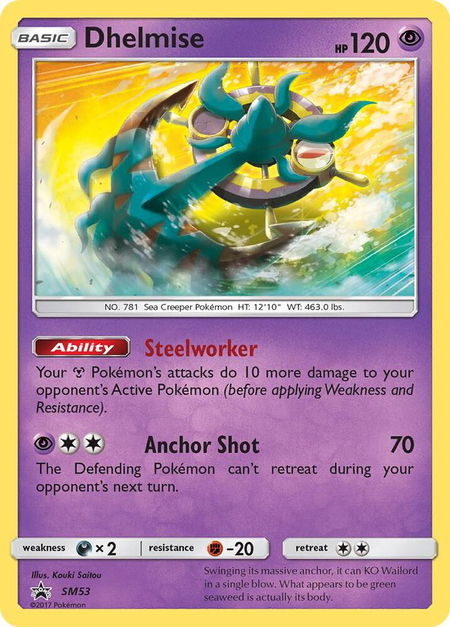 Dhelmise - SM53 - SM Promos Pokémon trading card