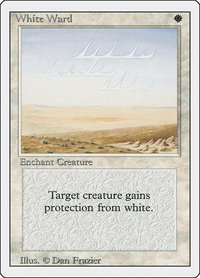 White Ward - Revised Edition (3ED) #45 - Uncommon Magic: The Gathering Trading Card