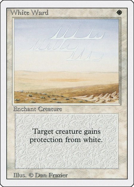 White Ward - Revised Edition Magic: The Gathering trading card