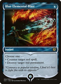 Blue Elemental Blast - Signature Spellbook: Jace (SS1) #2 - Rare Magic: The Gathering Trading Card