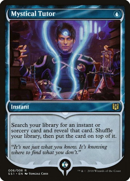 Mystical Tutor trading card from Signature Spellbook: Jace Mystical Tutor - Signature Spellbook: Jace Magic: The Gathering trading card
