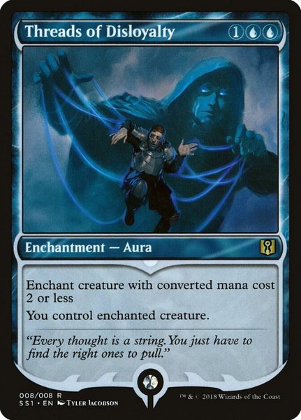 Threads of Disloyalty trading card from Signature Spellbook: Jace Threads of Disloyalty - Signature Spellbook: Jace Magic: The Gathering trading card
