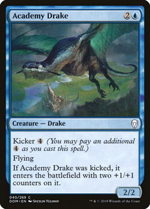 Academy Drake - Dominaria (DOM) #40 - Common Magic: The Gathering Trading Card