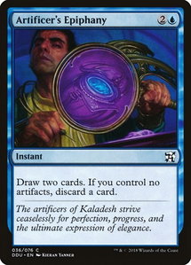 Artificer's Epiphany - Duel Decks: Elves vs. Inventors (DDU) #36 - Common Magic: The Gathering Trading Card