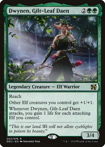 Dwynen, Gilt-Leaf Daen - Duel Decks: Elves vs. Inventors (DDU) #2 - Rare Magic: The Gathering Trading Card