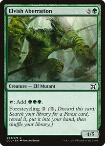 Elvish Aberration - Duel Decks: Elves vs. Inventors (DDU) #4 - Common Magic: The Gathering Trading Card