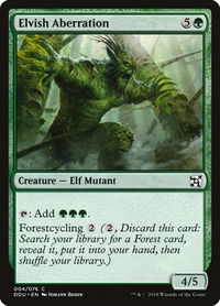 Elvish Aberration - Duel Decks: Elves vs. Inventors (DDU) #4 - Common Magic: The Gathering Trading Card