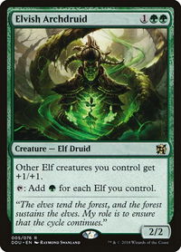 Elvish Archdruid - Duel Decks: Elves vs. Inventors (DDU) #5 - Rare Magic: The Gathering Trading Card