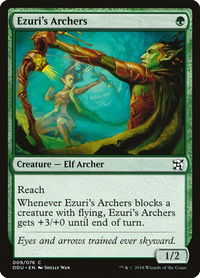 Ezuri's Archers - Duel Decks: Elves vs. Inventors (DDU) #9 - Common Magic: The Gathering Trading Card