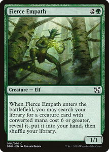 Fierce Empath - Duel Decks: Elves vs. Inventors (DDU) #10 - Common Magic: The Gathering Trading Card