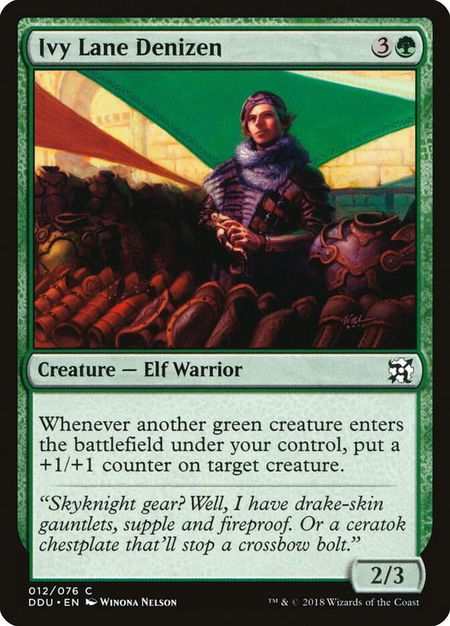 Ivy Lane Denizen - Duel Decks: Elves vs. Inventors Magic: The Gathering trading card