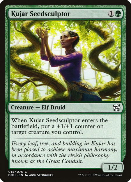 Kujar Seedsculptor - Duel Decks: Elves vs. Inventors Magic: The Gathering trading card
