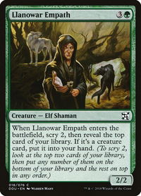 Llanowar Empath - Duel Decks: Elves vs. Inventors (DDU) #18 - Common Magic: The Gathering Trading Card