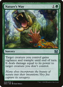 Nature's Way - Duel Decks: Elves vs. Inventors (DDU) #20 - Uncommon Magic: The Gathering Trading Card