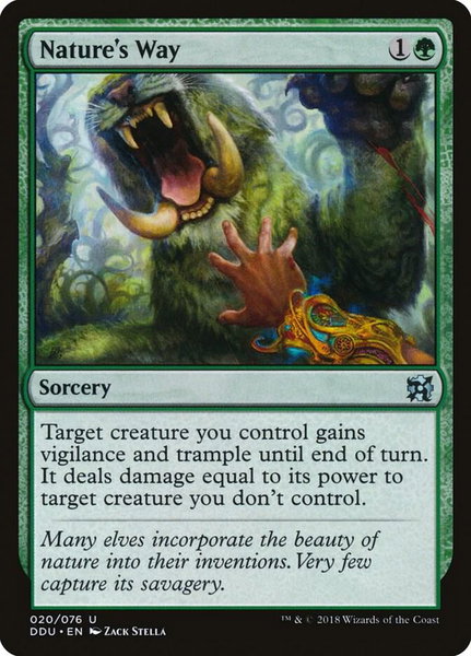 Nature's Way - Duel Decks: Elves vs. Inventors Magic: The Gathering trading card