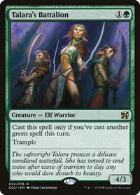 Talara's Battalion - Duel Decks: Elves vs. Inventors (DDU) #24 - Rare Magic: The Gathering Trading Card