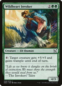 Wildheart Invoker - Duel Decks: Elves vs. Inventors (DDU) #26 - Common Magic: The Gathering Trading Card