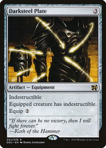 Darksteel Plate - Duel Decks: Elves vs. Inventors (DDU) #52 - Rare Magic: The Gathering Trading Card