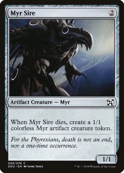 Myr Sire - Duel Decks: Elves vs. Inventors Magic: The Gathering trading card