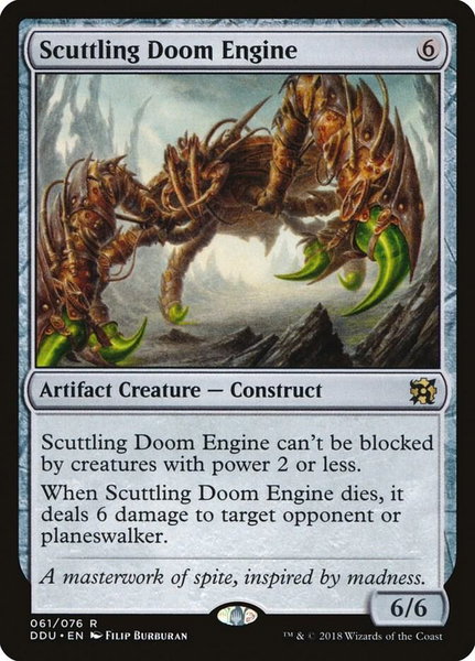 Scuttling Doom Engine - Duel Decks: Elves vs. Inventors Magic: The Gathering trading card