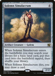 Solemn Simulacrum - Duel Decks: Elves vs. Inventors (DDU) #62 - Rare Magic: The Gathering Trading Card