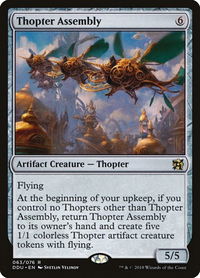 Thopter Assembly - Duel Decks: Elves vs. Inventors (DDU) #63 - Rare Magic: The Gathering Trading Card