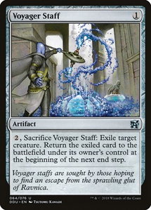 Voyager Staff - Duel Decks: Elves vs. Inventors (DDU) #64 - Uncommon Magic: The Gathering Trading Card