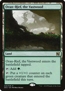 Oran-Rief, the Vastwood - Duel Decks: Elves vs. Inventors (DDU) #28 - Rare Magic: The Gathering Trading Card