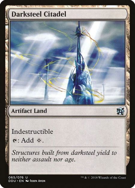 Darksteel Citadel - Duel Decks: Elves vs. Inventors Magic: The Gathering trading card