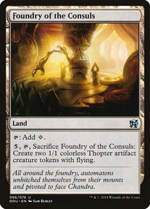 Foundry of the Consuls - Duel Decks: Elves vs. Inventors (DDU) #66 - Uncommon Magic: The Gathering Trading Card