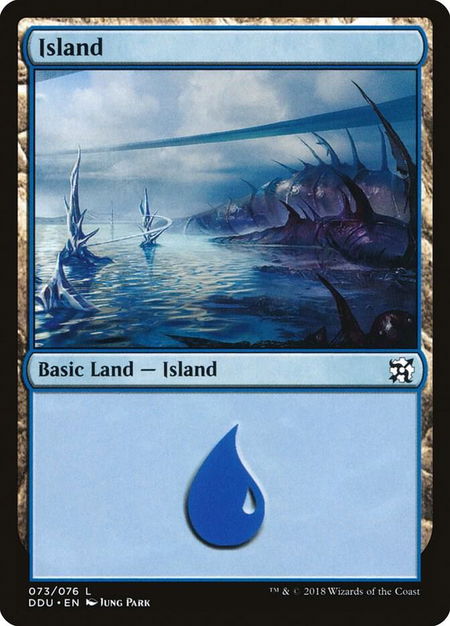 Island (073) trading card from Duel Decks: Elves vs. Inventors Island (073) - Duel Decks: Elves vs. Inventors Magic: The Gathering trading card